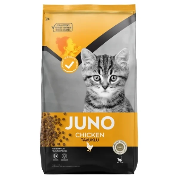 Juno Tavuklu Yavru Kedi Maması 15KG