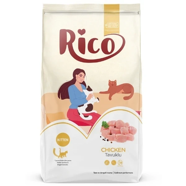 Rico Tavuklu Yavru Kedi Maması 15KG
