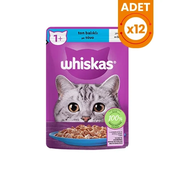 Whiskas Ton Balıklı Jöleli Pouch Yetişkin Konserve Kedi Maması