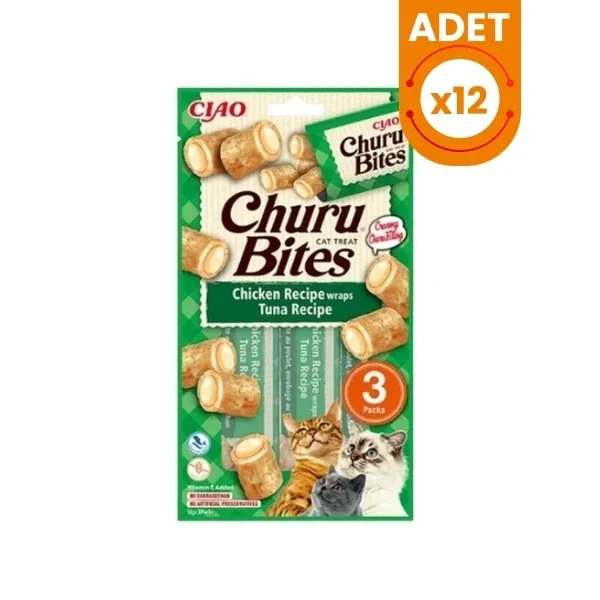 Inaba Ciao Churu Bites Tavuk Sargılı ve Ton Balıklı Kedi Ödül Maması