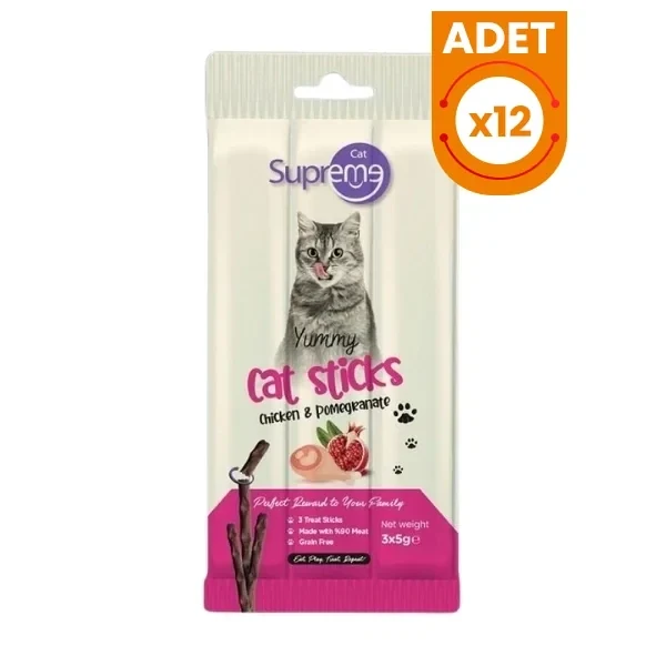 Supreme Cat Tavuklu ve Narlı Stick Kedi Ödül Maması